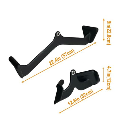 Ergonomic LAT Pull Down Bars, Back and Triceps Strength Training Equipment, LAT Pulldown Attachments, Cable Attachments for Home Gym - color: BT0023