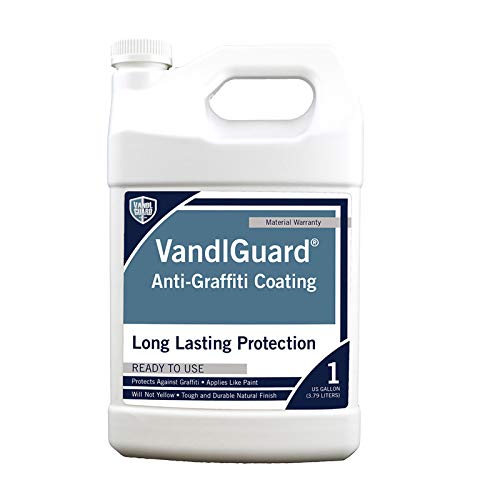 Rain Guard Water Sealers VG-7001 VandlGuard Non-Sacrificial Anti-Graffiti Coatings READY TO USE covers up to 300 sq. on painted and unpainted surfaces. 1 Gallon - color: Semi-Satin Sheen, size: 1 Gallon (300 Sq. Ft.)