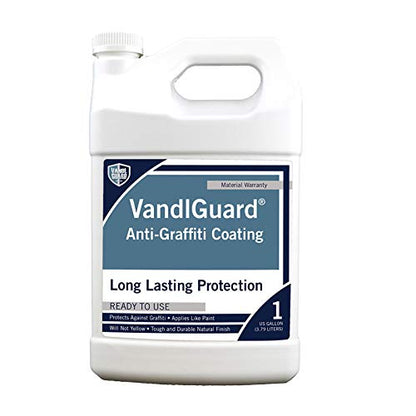 Rain Guard Water Sealers VG-7001 VandlGuard Non-Sacrificial Anti-Graffiti Coatings READY TO USE covers up to 300 sq. on painted and unpainted surfaces. 1 Gallon - color: Semi-Satin Sheen, size: 1 Gallon (300 Sq. Ft.)