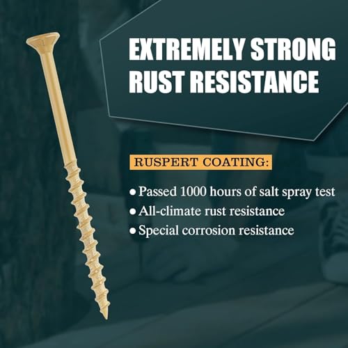 WELLOCKS #8 x 2 in Tan Deck Screws, 0.44 lbs Trial Size - size: #8×2", style: Trial size 0.44LBS