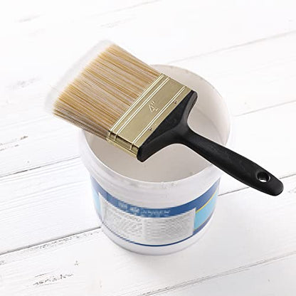 Bates- 4 Inch, Soft Tip Paint Brushes for Walls, Trim Paint Brushes, Stain Brush, Paint Brushes for Painting Walls, Oil Paint Brush - size: 4 Inch, 1 Pack