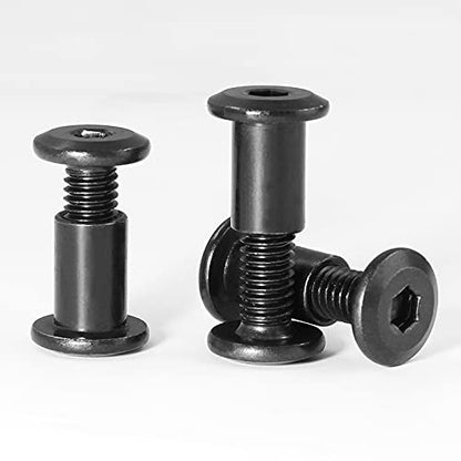 M6x16mm Hex Drive Socket Cap Bolt, Black, 10 Pair (20 Piece) - color: Black, size: M6x16mm
