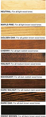 Howard RF8 Cherry & RF4008 Walnut Restor-A-Finish Wood Refinishing Kit, 8 Fluid Ounces Each
