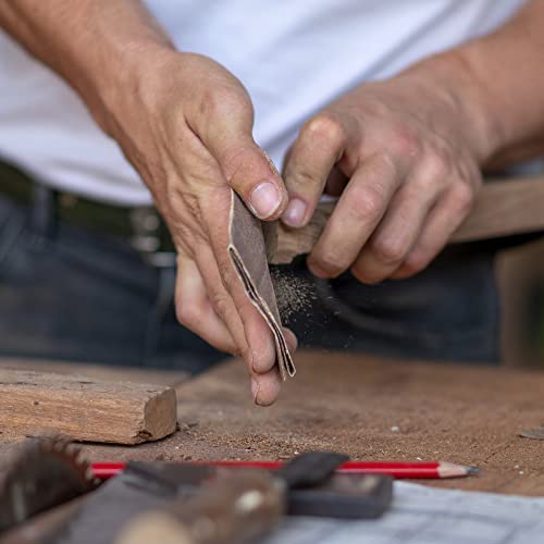 Fandeli | Multi-Purpose Sandpaper | 100 Grit | 50 Sheets of 9'' x 11'' | Ideal for Sanding Metal, Untreated Wood and Painted Surfaces | Sandpaper Sheets | Sandpaper Grit. - style: 100 Grit
