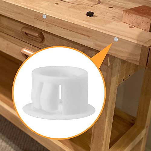 Plastic Hole Plugs, 4 Sizes, White, 200pcs Tube Hole Plugs - color: White, size: 4 Sizes - 200PCS