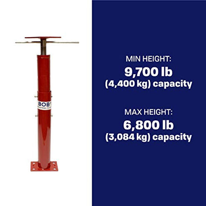 BISupply Basement Floor Jack 19” - 36” Adjustable Support Beam House Jack Post - Floor Lifting Joist Beam Brace for Cellar Ceiling 9700 lbs Max Capacity Screw Pole Jack - 6 Pack - size: 36 in, 6 pack