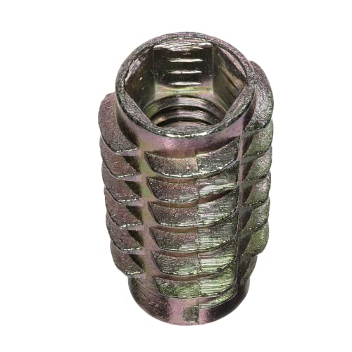 E-Z LOK Knife Thread Insert for Soft Wood, Hex Flush, 0.3125-18, 25 ct - size: 5/16"-18 Internal Threads, 0.984"