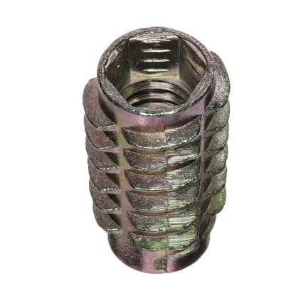 E-Z LOK Knife Thread Insert for Soft Wood, Hex Flush, 0.3125-18, 25 ct - size: 5/16"-18 Internal Threads, 0.984"