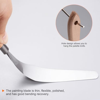 HARFINGTON No.18 Painting Palette Knife Stainless Steel Pointy Spatula