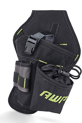 AWP TrapJaw Pro Framing Tool Rig with Spring-Loaded Technology, Premium Tool Belt & Angled Drill Holster | Heavy-Duty Polyester Drill Holster
