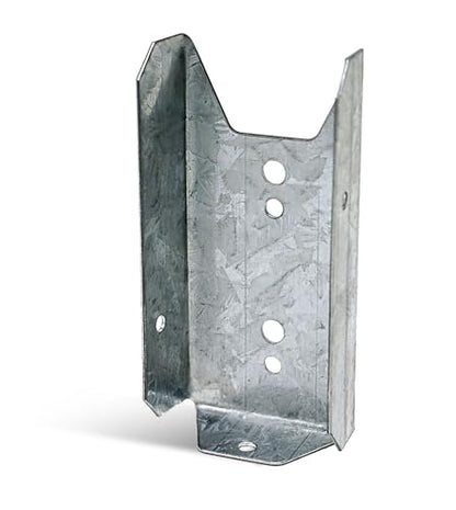 Simpson Strong-Tie FB24R Fence Rail Bracket - 2-in. x 3-3/8-in., for 2x4 Lumber, Durable Zinc Galvanized 20-Gauge Steel Construction, Versatile Fastener-Ready Design