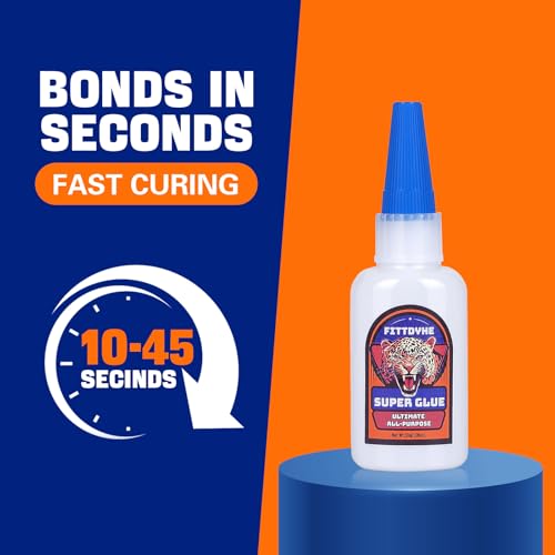 Super Glue Clear 30 g(1.06 oz.), Strong Fast Drying Waterproof Liquid Adhesive for Plastic, Metal, Wood, Rubber, Ceramic, Leather Repair,Rhinestone Jewelry, DIY Crafts Glue for the Office - style: Super Glue
