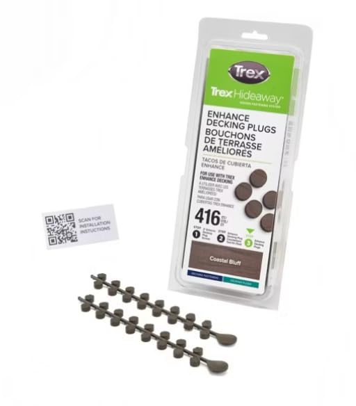 Trex Enhance Coastal Bluff Plugs 416ct