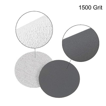 2-Inch Wet or Dry Sandpaper Sanding Paper disc Sanding Discs 1500 Grit 50 Pcs - size: 50Pcs 2-inch 1500 Grit