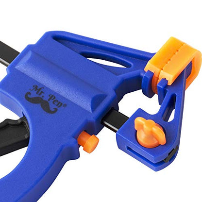 Mr. Pen- Bar Clamps for Woodworking, 4", 2 Pack, Blue - style: 4 Inch