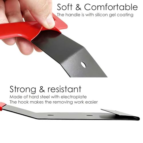 QMARK Window Belt Molding Remover Tool, Black/Red