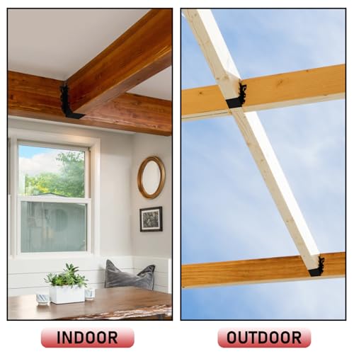 16 Pcs 2"x 8" Joist Hanger|Q235B Carbon Steel - size: 16, style: 2"x 8"