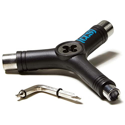 [CCS] Skateboard Tool - All in One T Tool, Metal T Tool W/Grip File, or Y Tool W/Rethreader - color: Black Rethreader