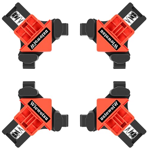 4Pcs 90° Corner Clamps, Light-Duty Spring Clamp for Crafts