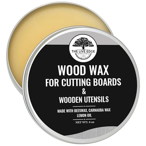 4oz Food Grade Beeswax Wood Polish and Cleaner | Beeswax for Cutting Board and Cooking Utensils | Carnauba Wax Food Grade Wood Restorer for Furniture Polish | Bee Wax Cutting Board Cream - size: 1 Fl Oz (Pack of 1)