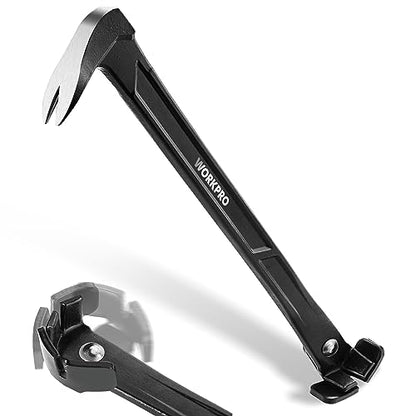 WORKPRO 13" Nail Puller, Cats Paw Pry Bar, Nail Remover Tool, Crowbar