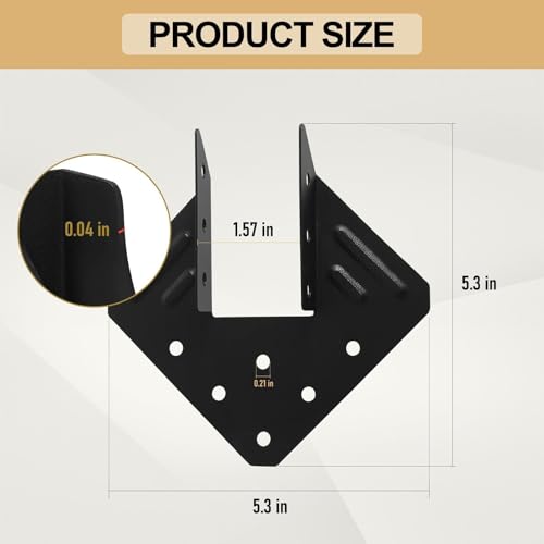 32 Pack Hurricane Ties for 2x4 2x6 2x8 Wood Joist Rafter Truss Connector - size: 32 PCS, style: 2''x4''Hurricane Tie