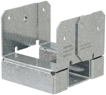 Simpson Strong-Tie ABA24-2Z Adjustable Post Base, ZMAX Coated (Pack of 1)