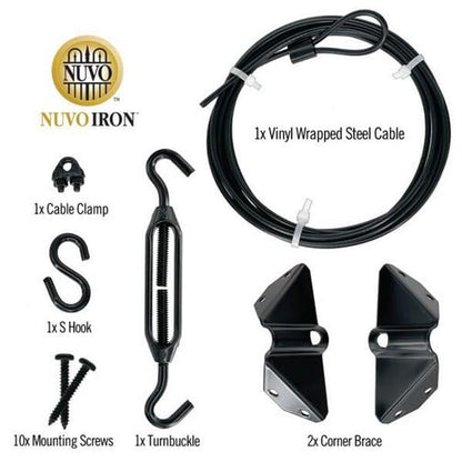 Nuvo Iron - Black Ultra Duty Anti-Sag Gate Stabilization Kit
