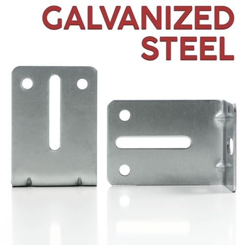 Garage Door Track Jamb Bracket J6, 4 Pack L-Shape Wall Mount
