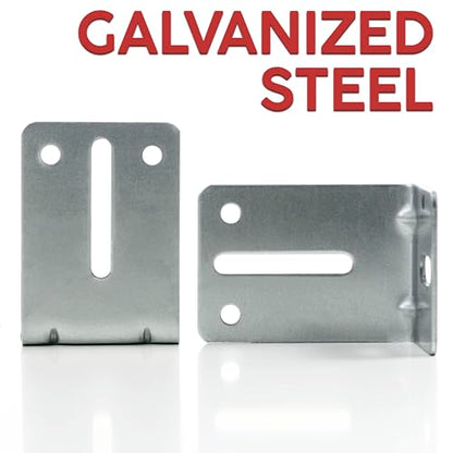 Garage Door Track Jamb Bracket J6, 4 Pack L-Shape Wall Mount