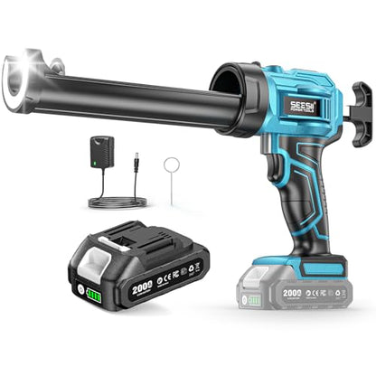 SEESII Electric Caulking Gun with a 2000mAh Batteries - color: Navy Blue
