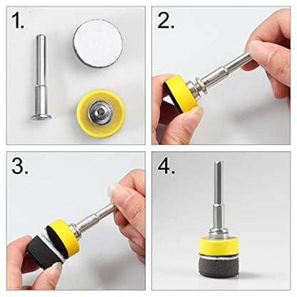 5 PCS Hook and Loop Sanding Discs Pad Kit, 1 Inch - size: 5 Packs