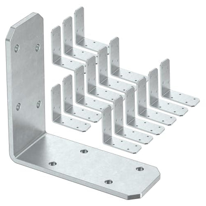 3"×3"×1.2" L Bracket for Wood, Angle Brace, Galvanized-16PCS - color: Galvanized-16PCS