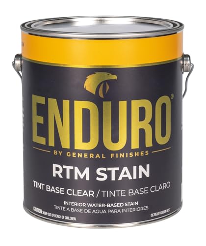 General Finishes Enduro RTM Water Based Wood Stain, 1 Gallon, Tint Base Clear - color: Tint Base Clear, size: 1 Gallon
