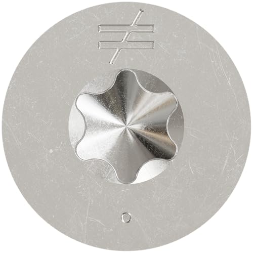 Simpson Strong-Tie T07225WPP Deck-Drive DWP Wood SS Screw - #7 x 2-1/4 in. T-15, Trim Head, Type 305 Stainless Steel, Box Thread Design Reduces Torque (350-Qty)