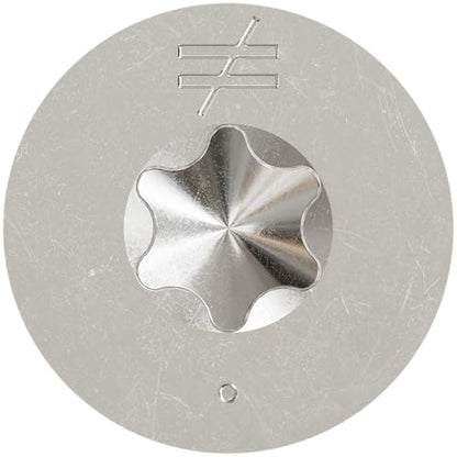 Simpson Strong-Tie T07225WPP Deck-Drive DWP Wood SS Screw - #7 x 2-1/4 in. T-15, Trim Head, Type 305 Stainless Steel, Box Thread Design Reduces Torque (350-Qty)