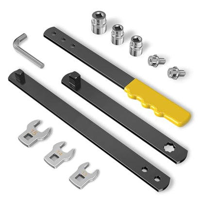 11-Piece Serpentine Belt Tool Kit with Sockets and Wrenches