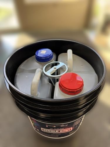 BP Resins: Single Shot |100% Solids Epoxy Resin Kit (3 Gallon) Solvent-Less, Two Component Gloss Coat Finish- Low VOC! Industrial Use, Garages, Floors, Wood, Acrylic & More!(MEDIUM GRAY) + FREE MIXER! - color: MED GRAY - 3 GAL