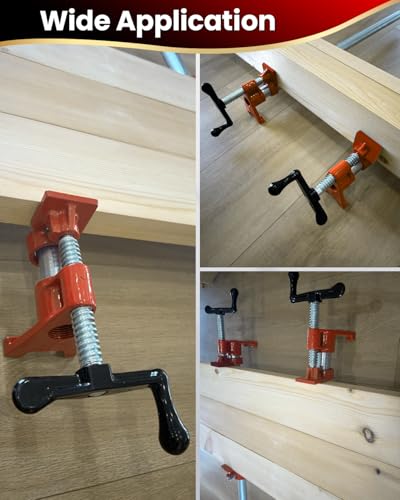 Pipe Clamps 3/4 Inch 6 Pack, Heavy Duty Bar Wood Clamps - style: Orange, 3/4 IN