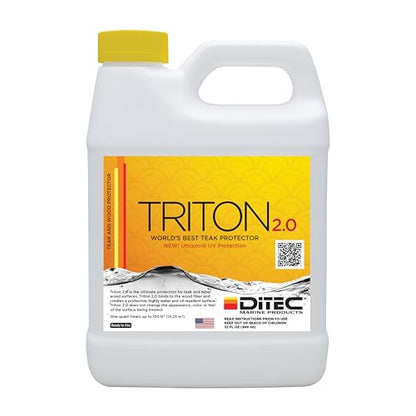 DITEC Triton 2.0 Teak Protectant, Water Oil UV Protection, Non-Slip - size: 1 Quart