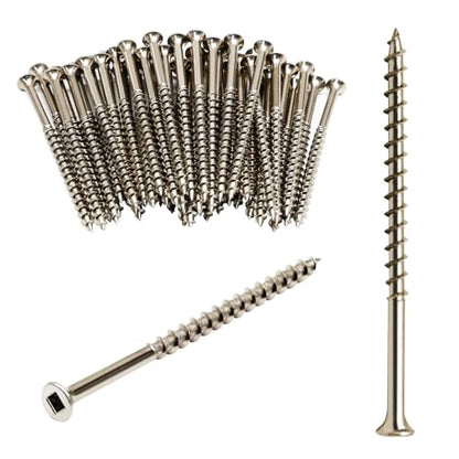 60 Pack Squeaky Floor Repair Screws, Steel, Breakaway Design