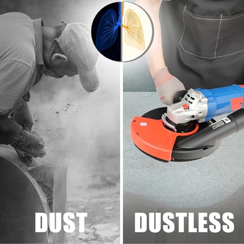 HERZO Universal Surface Grinding Dust Shroud for 9 Inch Angle Grinder Grinding Task - size: 9 inch