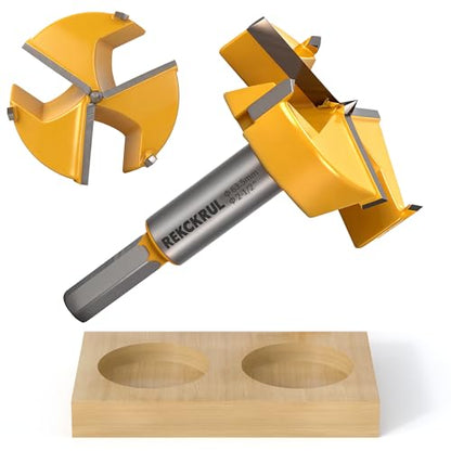 2-1/2" | 63.5mm Triple Flute Tungsten Carbide Forstner Drill Bit (Hex) - size: 2-1/2" | 63.5mm