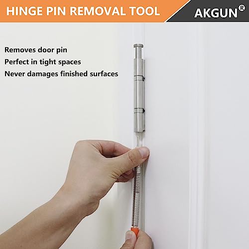2-Piece Dual Head Nail Setter and Door Hinge Pin Remover Tool Set - size: Nail Setter and Hinge Pin Punch