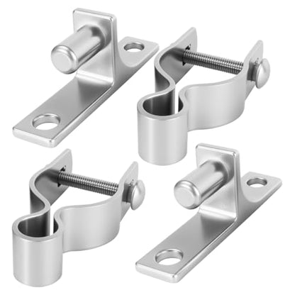 2 Pair 1-3/8" Wall Mount Gate Hinges for Chain Link Fence, Farm - size: 1-3/8''-2Pack
