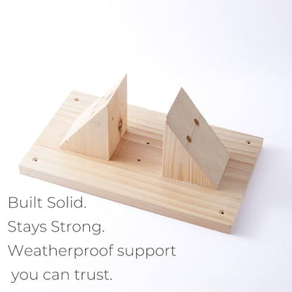 Little Library Mount for 4 x 4 Post, Wooden Base Platform