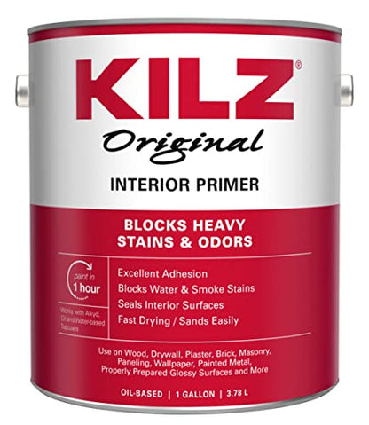 KILZ Original White Flat Oil-Based Primer 1 Gal. - Total Qty: 4