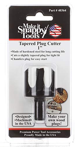 Snappy 1" Tapered Hex Shank Plug Cutter Made in USA