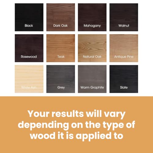 Furniture Clinic Wood Stain, Water-Based & Fast Drying, Grey - color: Gray, size: 250ml / 8.5 Fl Oz