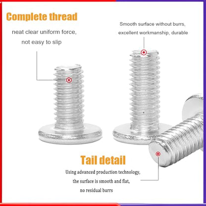 Metuja 5/16-18x5/8 Flat Head Hex Socket Cap Screws Bolts,304 Stainless Steel Fully Threaded Machine Screws with Hex Key (20PCS) Corrosion-Resistant for Furniture/Machinery - size: 5/16-18 x 5/8"